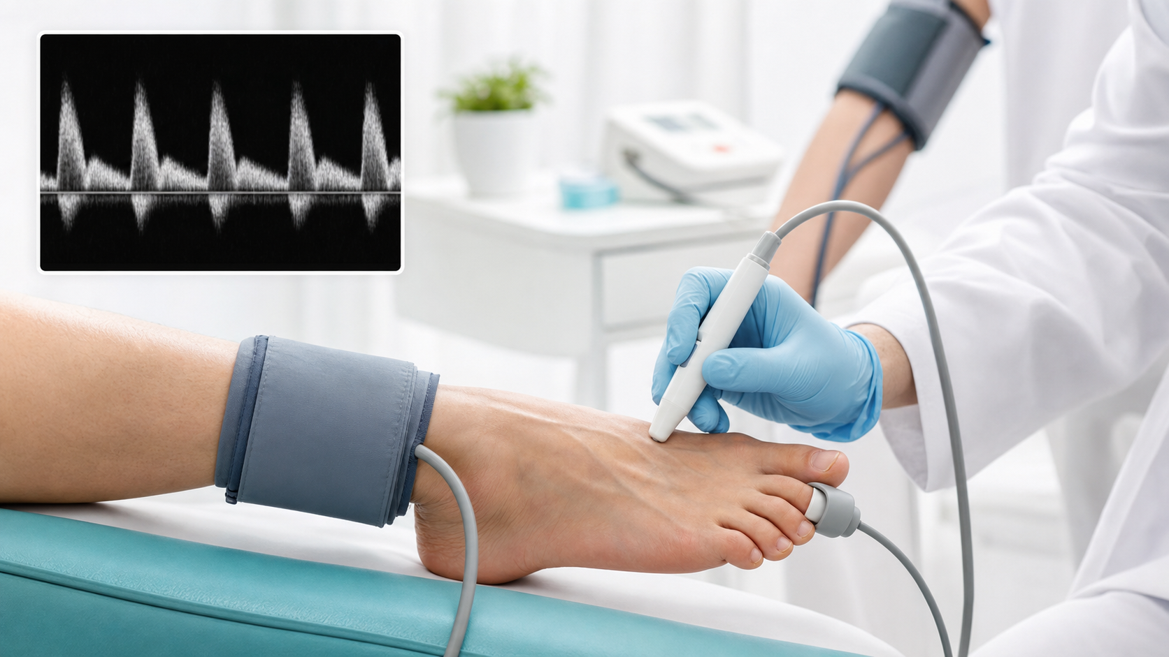 ABI and Toe Pressure Circulation Testing